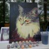 custom painting by numbers cats