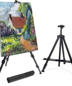 Black Adjustable Aluminum Easels