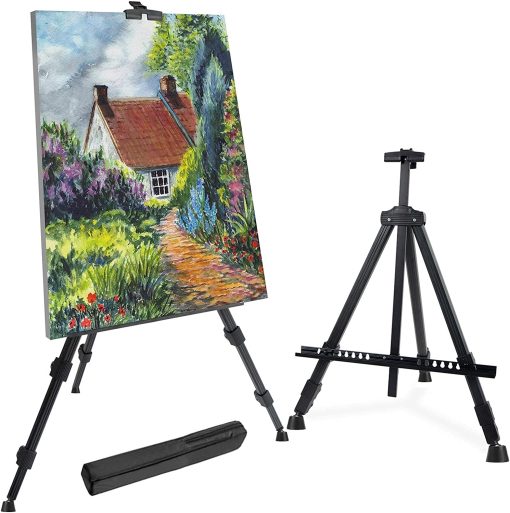 Black Adjustable Aluminum Easels