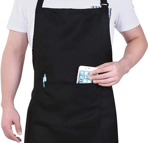 Black painting aprons