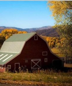 Red Barn Farm - Landscape Paint By Number