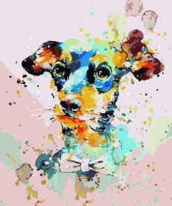Cute Colorful Dog - Animals Paint By Number