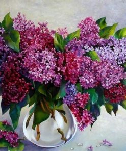 Purple Flowers -  Flowers Paint By Number