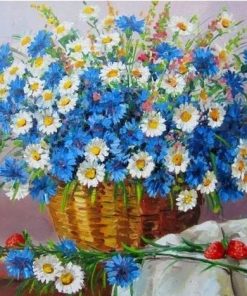 Blue Chamomile - Paint By Number