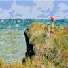 The Cliff Walk at Pourville Claude Monet - Landscape Paint By Number