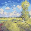 Summer Poppy Fields Claude Monet - Landscape Paint By Number