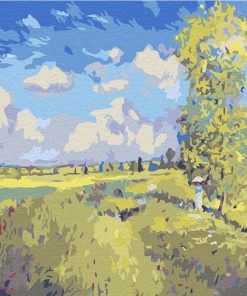 Summer Poppy Fields Claude Monet - Landscape Paint By Number