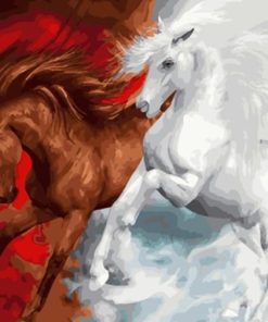good vs evil Horse - Animals Paint By Number