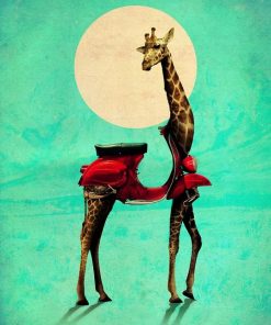 Giraffe Moon paint by numbers