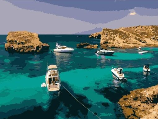 Gulf of Malta paint by numbers