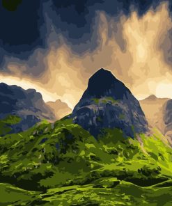 Scotland Mountains - Landscape Paint By Numbers