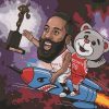 James Harden Animated paint by numbers