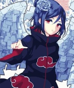 Konan Akatsuki paint by numbers