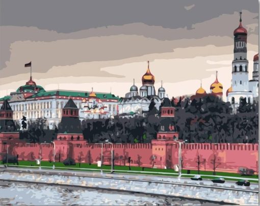 Kremlin Moscow paint by numbers