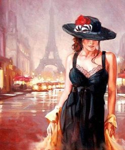 Lady In Paris paint by numbers