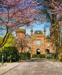 Moyland Castle in Germany paint by numbers