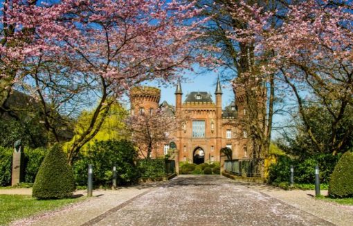 Moyland Castle in Germany paint by numbers