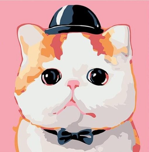 Officer Cat paint by numbers