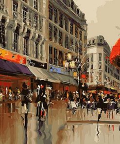 Paris Street paint by numbers