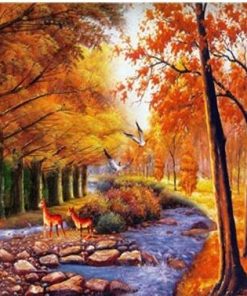 Autumn Tree Forest  - Landscape Paint By Number