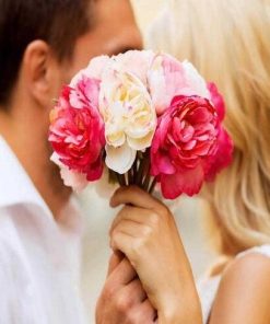 Flowers Couple Love - Romance and Love Paint By Number