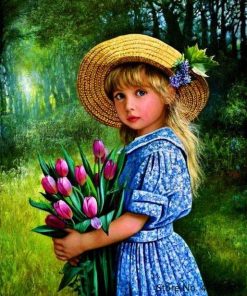 Beautiful Blonde Girl - People Paint By Number