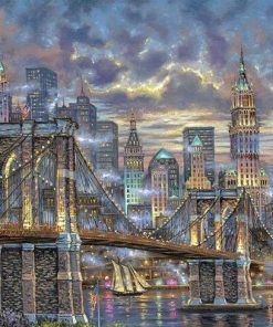 New York Night Lights - Cities Paint By Number