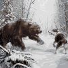 Bear Vs Wolf - Animals Paint By Number