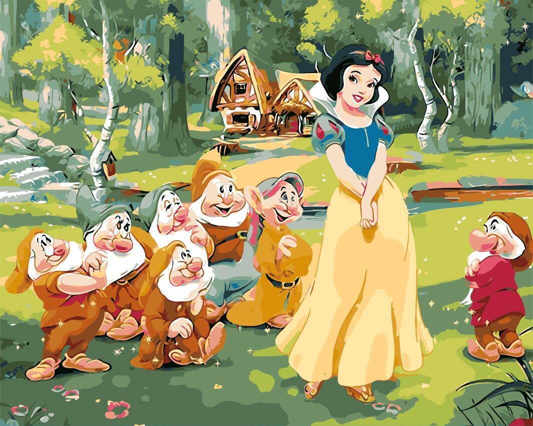 Snow_White_and_the_Seven_Dwarfs_-_Cartoon_and_Animation_Paint_By_Numbers