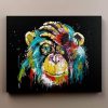 Abstract Colorful Chimp - Animals Paint By Numbers