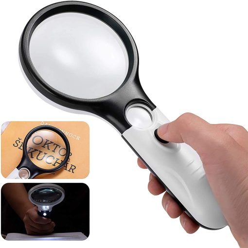 hand held magnifying glass