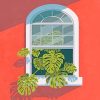 Red Wall White Window - NEW Paint By Numbers