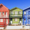 Aveiro Colored Houses paint by numbers