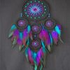 Black And Purple Dream Catcher paint by numbers