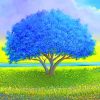 Blue Tree paint by numbers