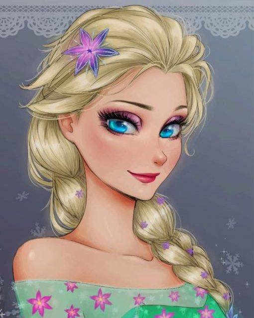 Frozen Anime paint by numbers