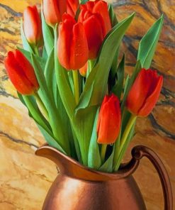 Red Tulips Photography paint by numbers