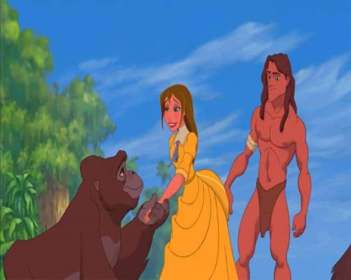 Tarzan And Princess paint by numbers