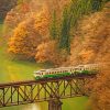 Train In Girder Bridge paint by numbers