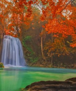 Erawan National Park Thailand paint by numbers