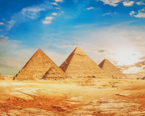 Great Pyramid Of Giza Egypt paint by number