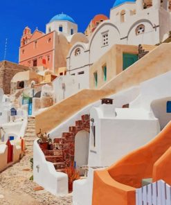 Santorini Greece Europe paint by numbers paint by numbers