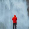 Man watching waterfall paint By Numbers