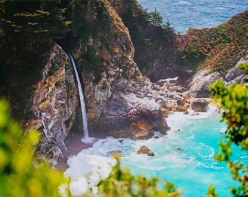 McWay Falls California paint by numbers