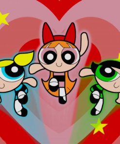 powerpuff girls paint by numbers