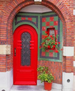 Red Door paint by numbers