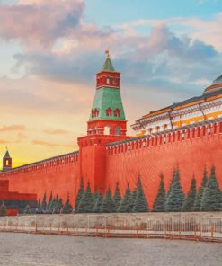 Red Square Moscow paint by number