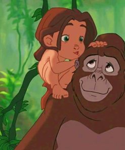 Tarzan And His Momy paint by numbers