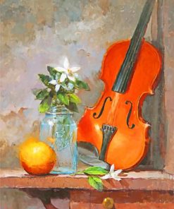 Violin Still Life paint by numbers