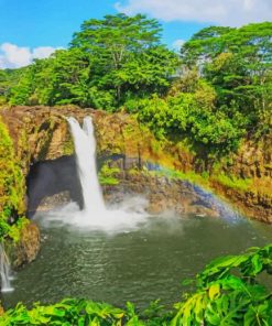 Wailuku River State Park Hawaii paint by numbers